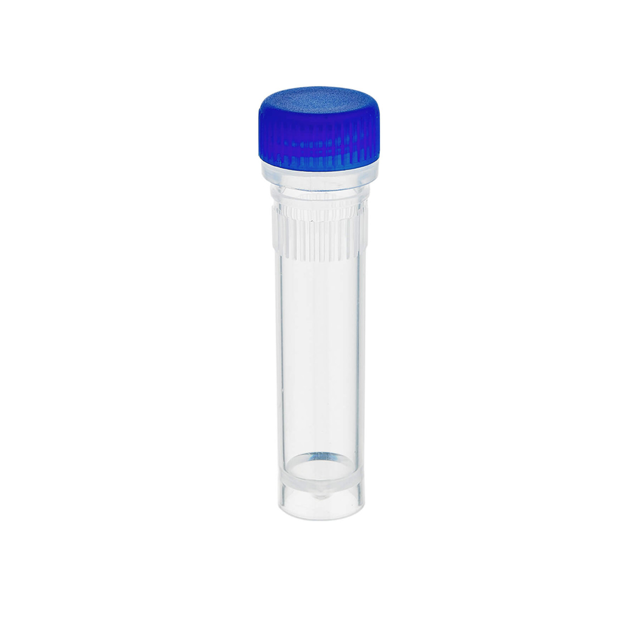 Screw cap for 2.0mL microtube, blue color, non-sterile, w/ installed O-ring, 1000/bag