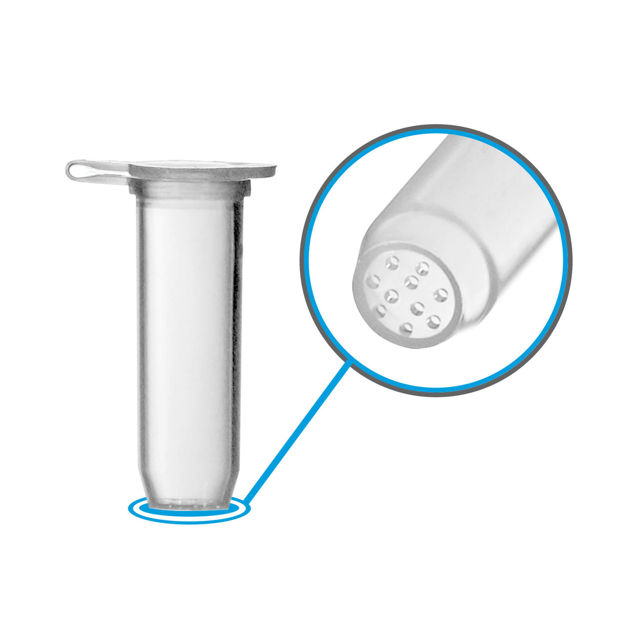 Gel Crusher™ Spin Column / Strainer Basket, ten 600µm pores, PP, for gel fragmentation and gel breaking processes, fits 2mL receiver tubes, 200/pk