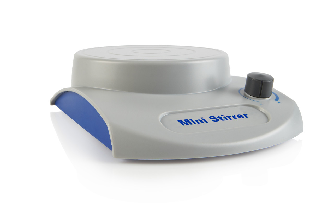 Mini Stirrer 100-240VAC, 50/60Hz Universal, Grey/Blue