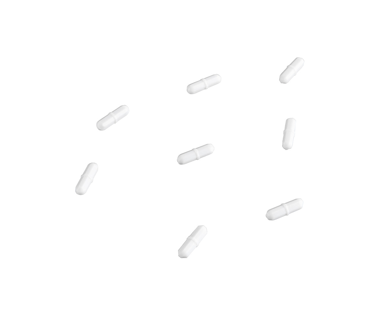 Magnetic Stir Bar, PTFE, Octaganol, Pivot Ring, 35x9mm, pk10, White