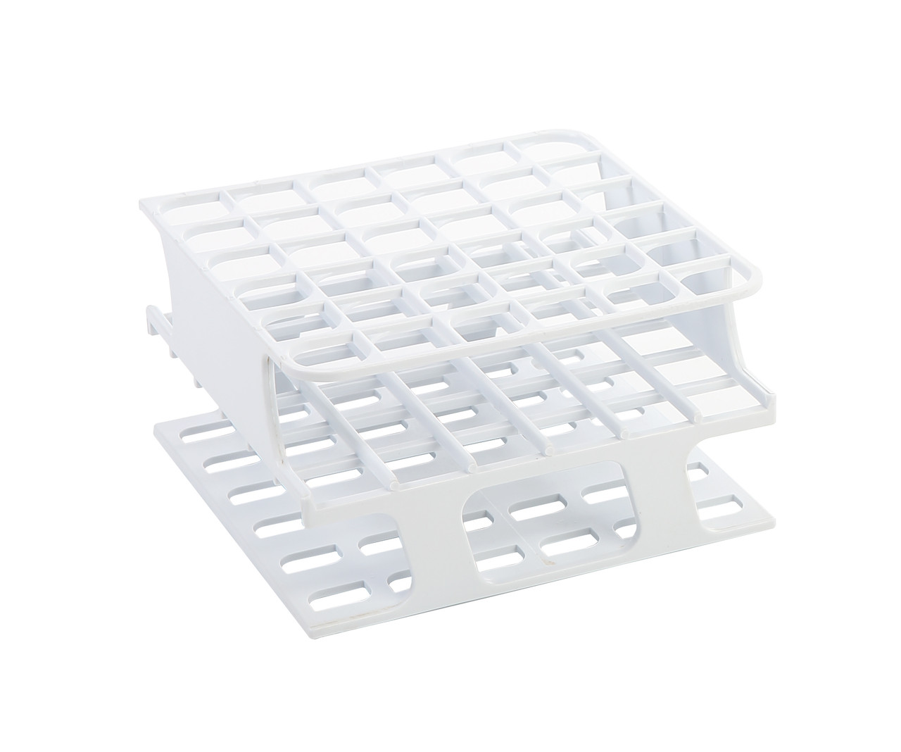 OneRack® Tube Rack Half POM 13mm 36-Place, White
