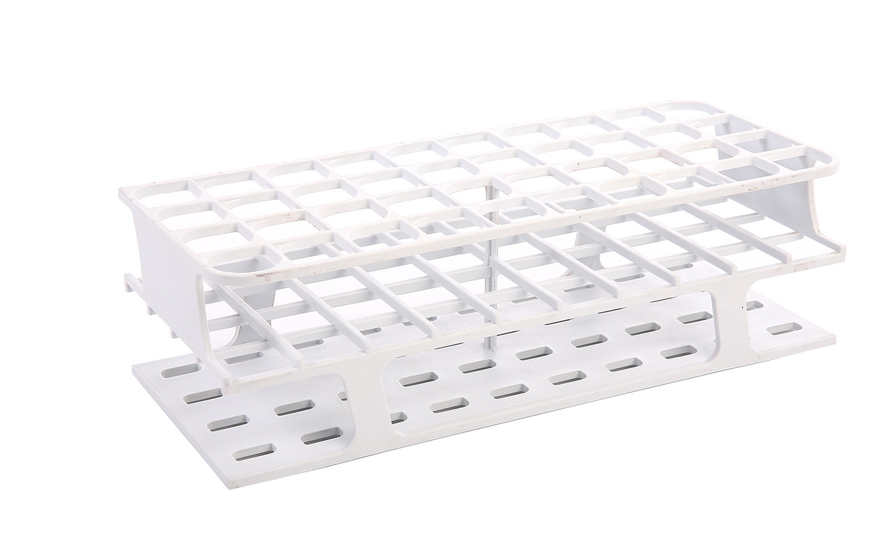 OneRack® Tube Rack Full POM 25mm 40-Place, White