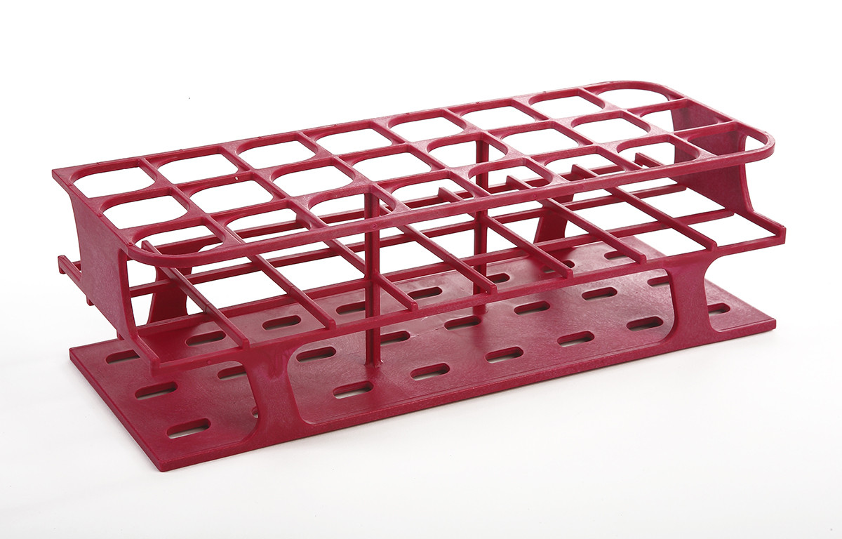 OneRack® Tube Rack Full POM 30mm 24-Place, Magenta