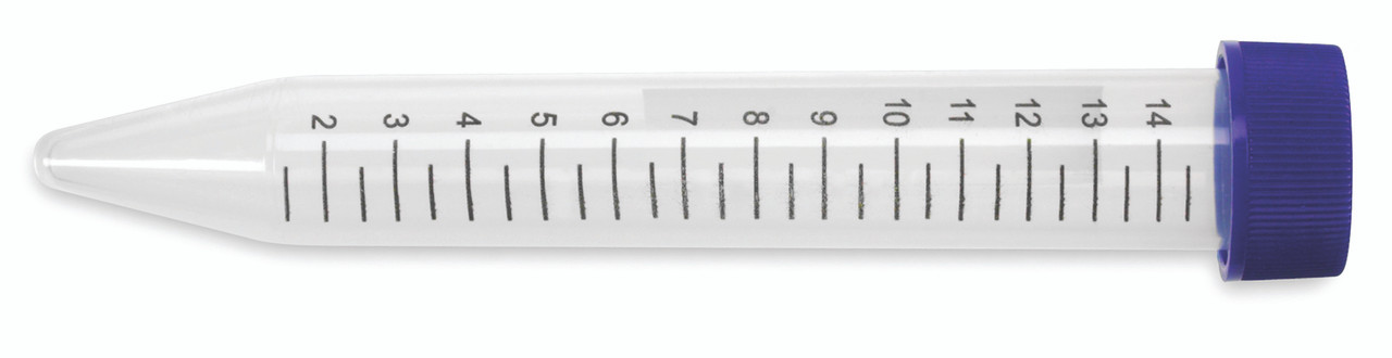 Conical Tube 15mL Racked Sterile, Natural