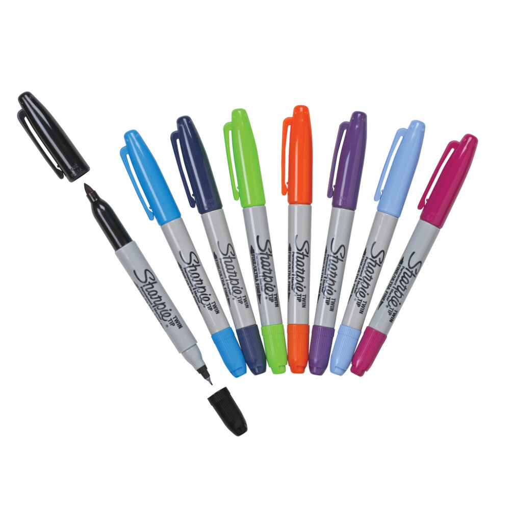 Sharpie® Dual Tip Pen Set, 8 Colors, Assorted