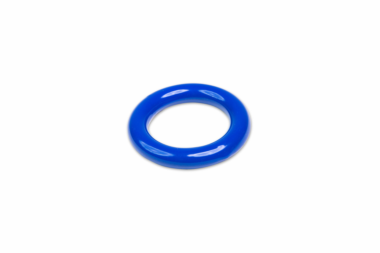 Vinyl-Coated Lead Rings (circular), fits 125 to 500 mL, Blue