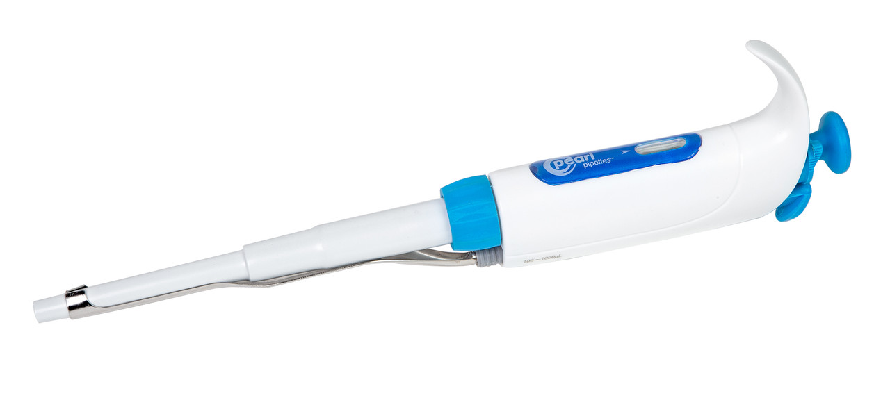 Pearl® Adjustable Micro Pipette 100-1000ul, White/Blue