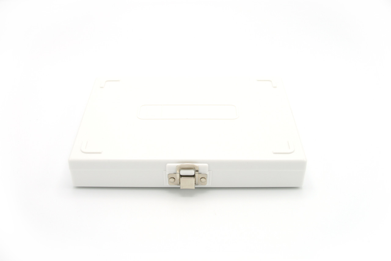 Premium Microscope Slide Box, 100-Place, Cork, White