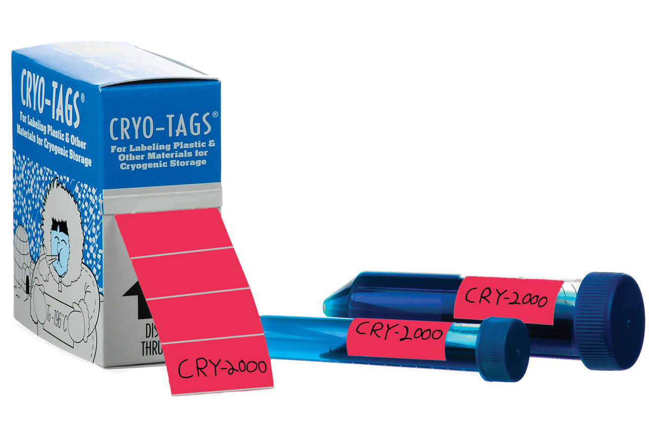 Cryo-Tags® 1.50 x 0.75"  1,000/roll Red