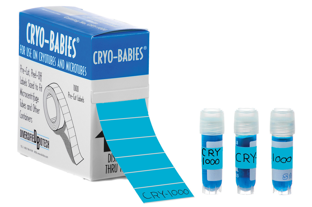 Cryo-Babies® 1.28 x 0.50"  1,000/roll Blue