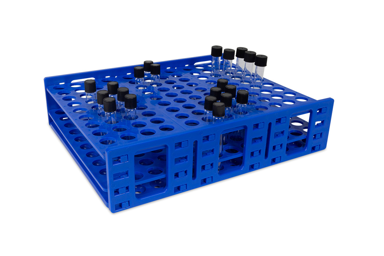 Mega Racks® Tube Rack for 16-20mm Tubes, Blue