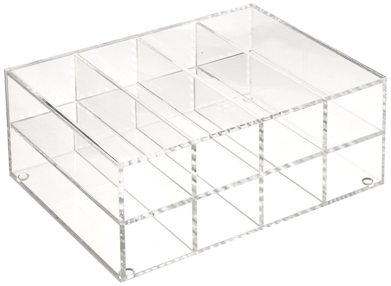 Storage Rack, Horizontal, for 80-Well Tube Racks, Clear