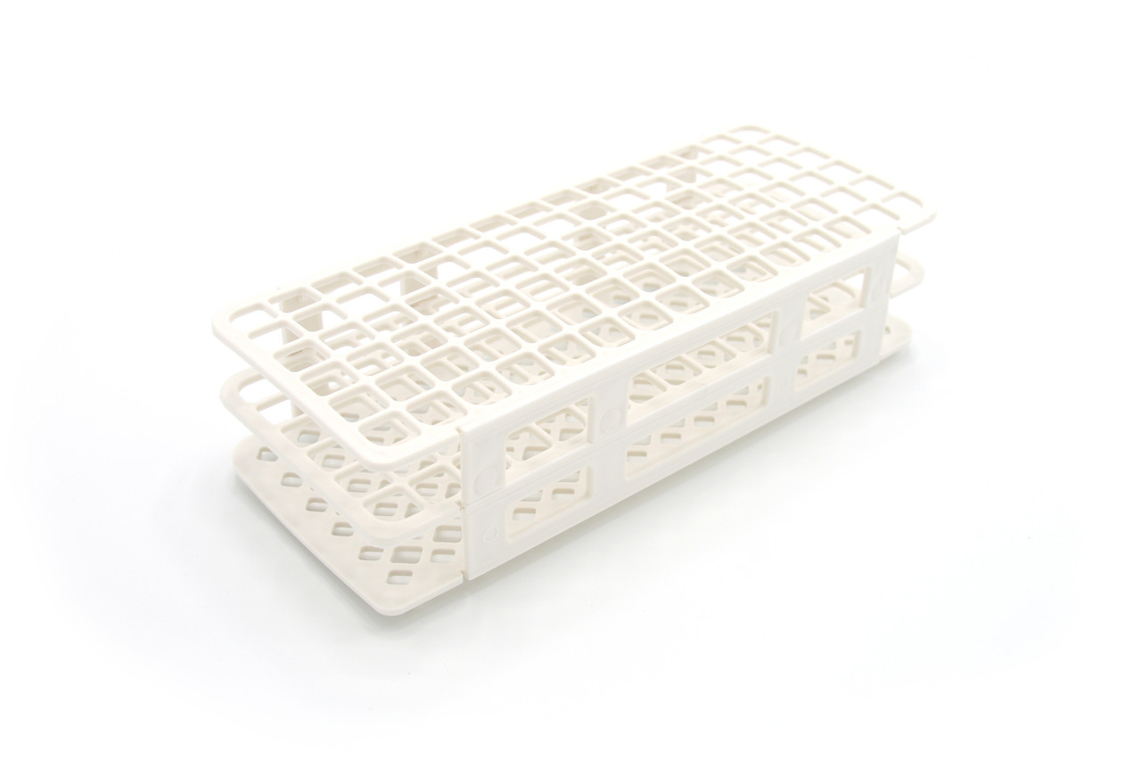 Fold & Snap Tube Rack 13mm 90-Place, White