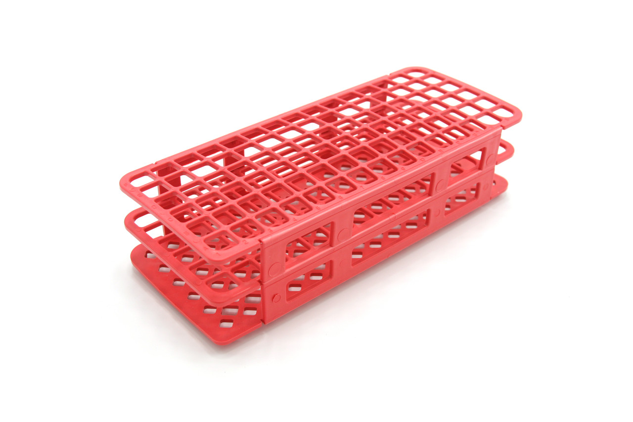 Fold & Snap Tube Rack 13mm 90-Place, Red
