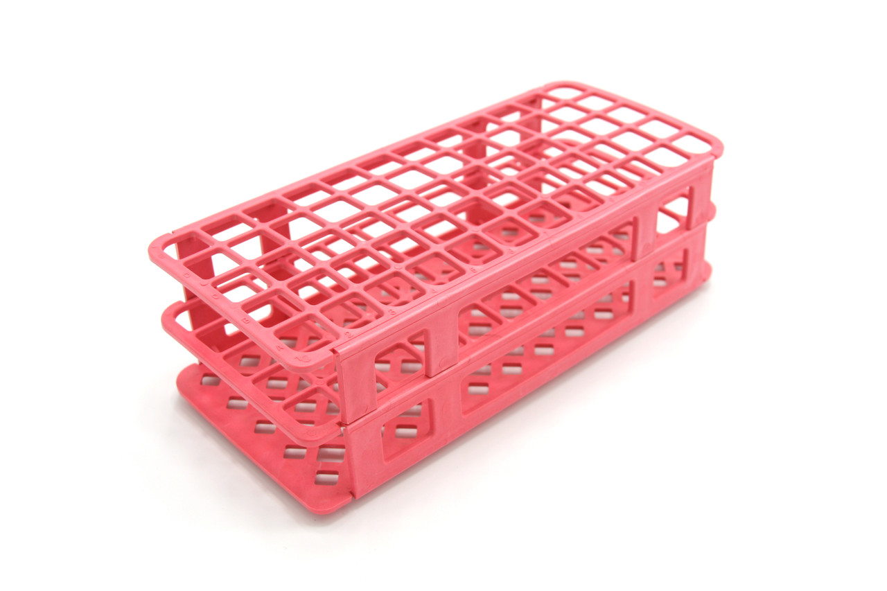 Fold & Snap Tube Rack 17mm 60-Place, Red