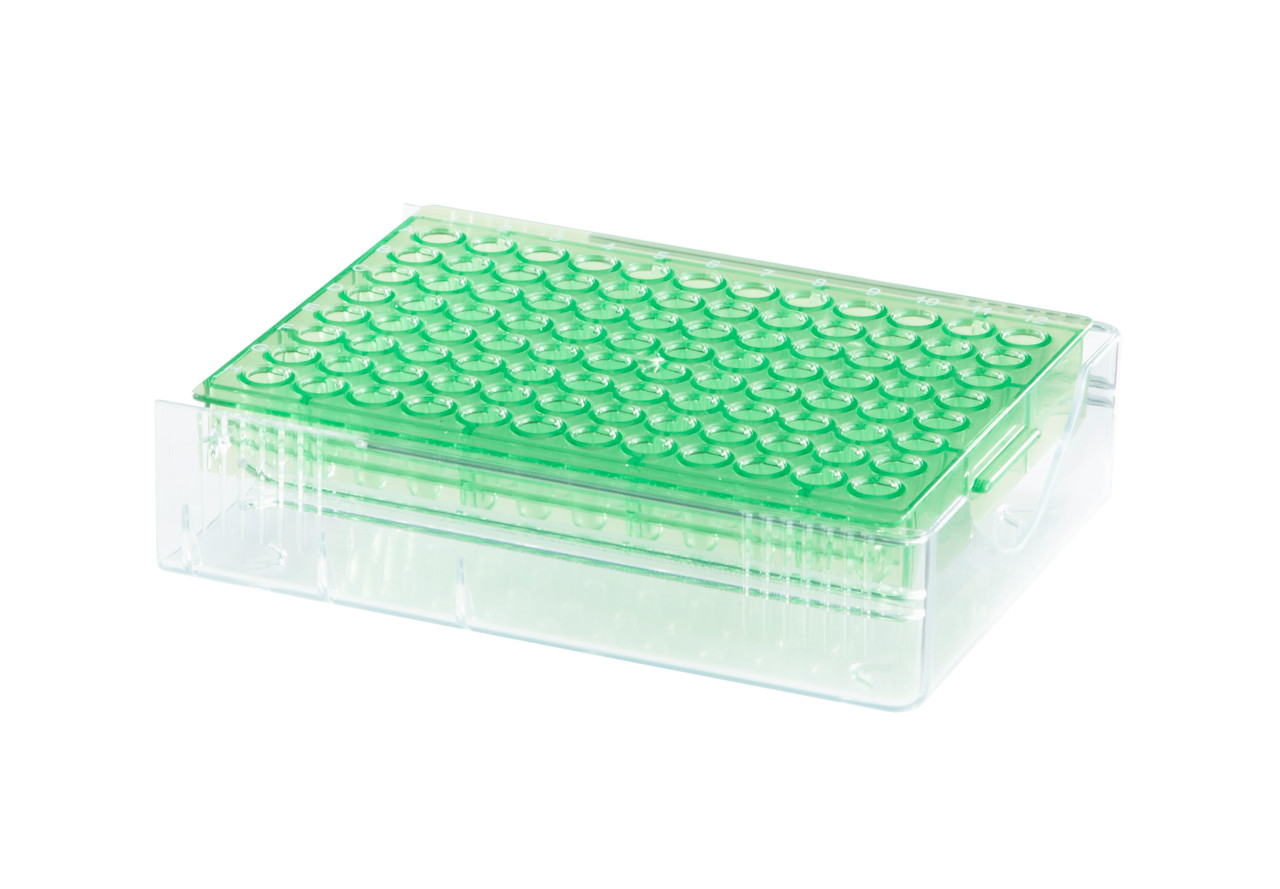 Low Temp PCR Rack, 96 well, Green