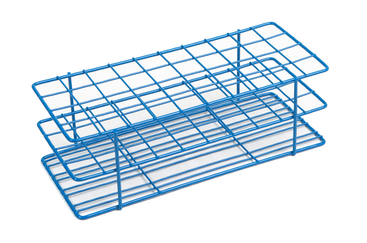 Coated Wire Tube Rack 16-20mm 4x10 Format, Blue