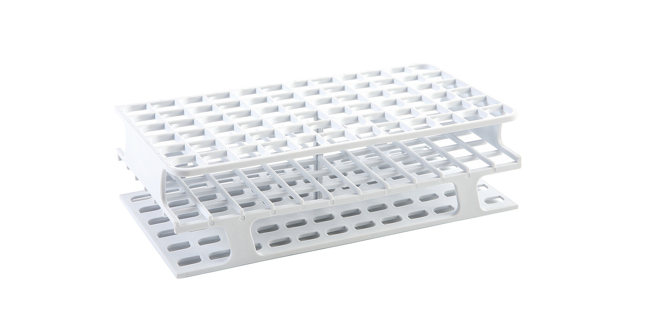 OneRack® Tube Rack Full PP 13mm 72-Place, White