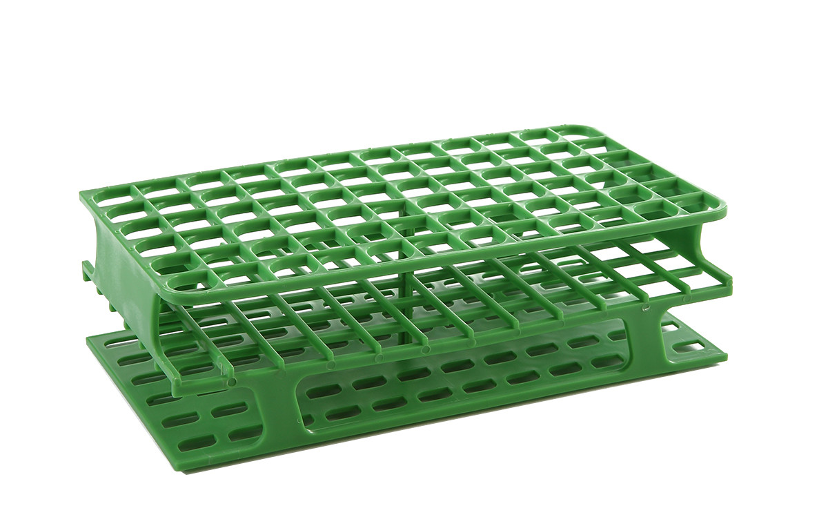 OneRack® Tube Rack Full PP 13mm 72-Place, Green