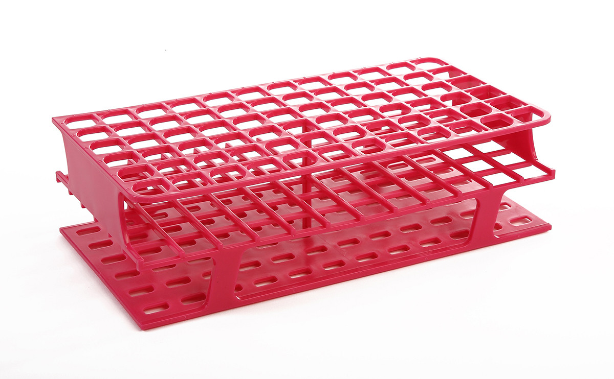 OneRack® Tube Rack Full PP 16mm 72-Place, Magenta
