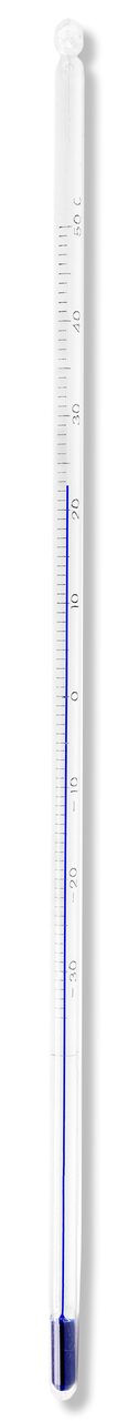 Thermometer, Blue Liquid, -35 to 50°C, Partial Immersion, encapsulated in FEP