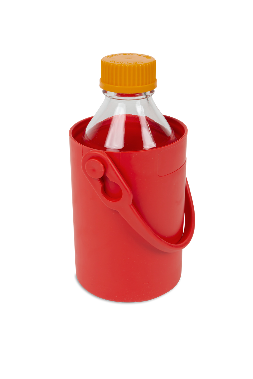 Safety Bottle Carrier, 1.5 L, Red