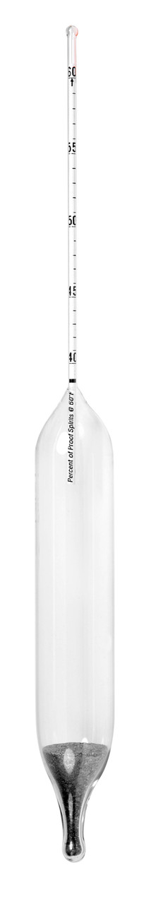 Alcohol Hydrometer, Proof Scale, IRS Specification, Size H