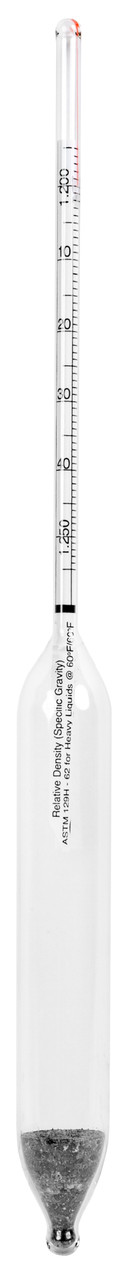 ASTM Specific Gravity Hydrometer, ASTM 129H, 1.200 to 1.250