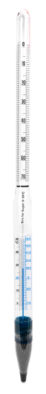 Brix Hydrometer, with Thermometer (°C) 0 to 70°