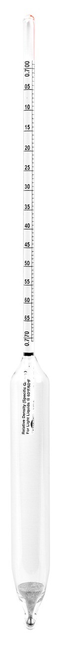 Specific Gravity Hydrometer, 0.700 to 0.770, 0.0005 subdivisions, 330 mm