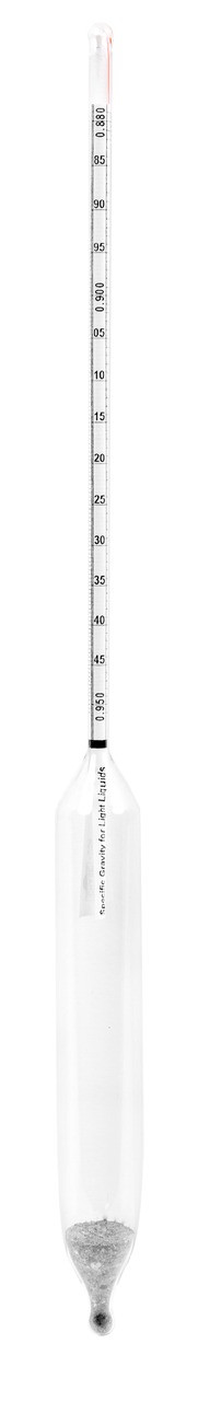 Specific Gravity Hydrometer, 0.880 to 0.950, 0.0005 subdivisions, 330 mm