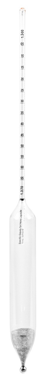 Specific Gravity Hydrometer, 1.300 to 1.370, 0.0005 subdivisions, 330 mm