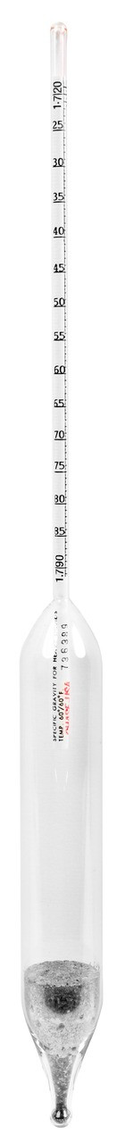 Specific Gravity Hydrometer, 1.720 to 1.790, 0.0005 subdivisions, 330 mm