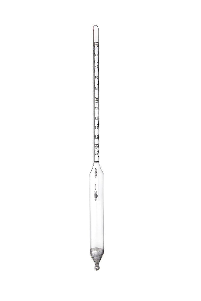 Specific Gravity Hydrometer, 1.200 to 1.420, 0.002 subdivisions, 305 mm