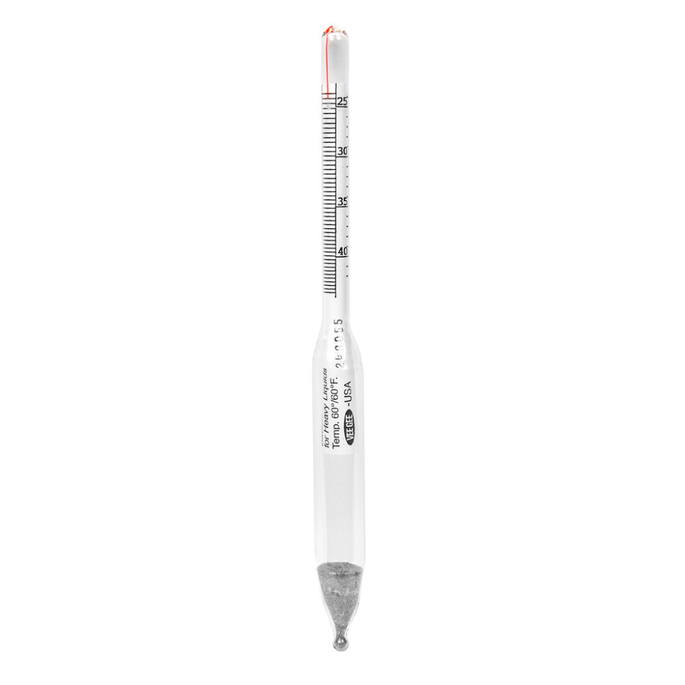 Dual Scale Hydrometer, Specific Gravity/Baume, 1.200 to 1.425, 24 to 42°, 305 mm
