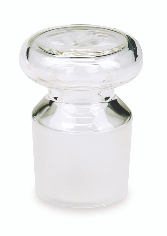 Ground Glass Flask Stopper, Clear, No. 9