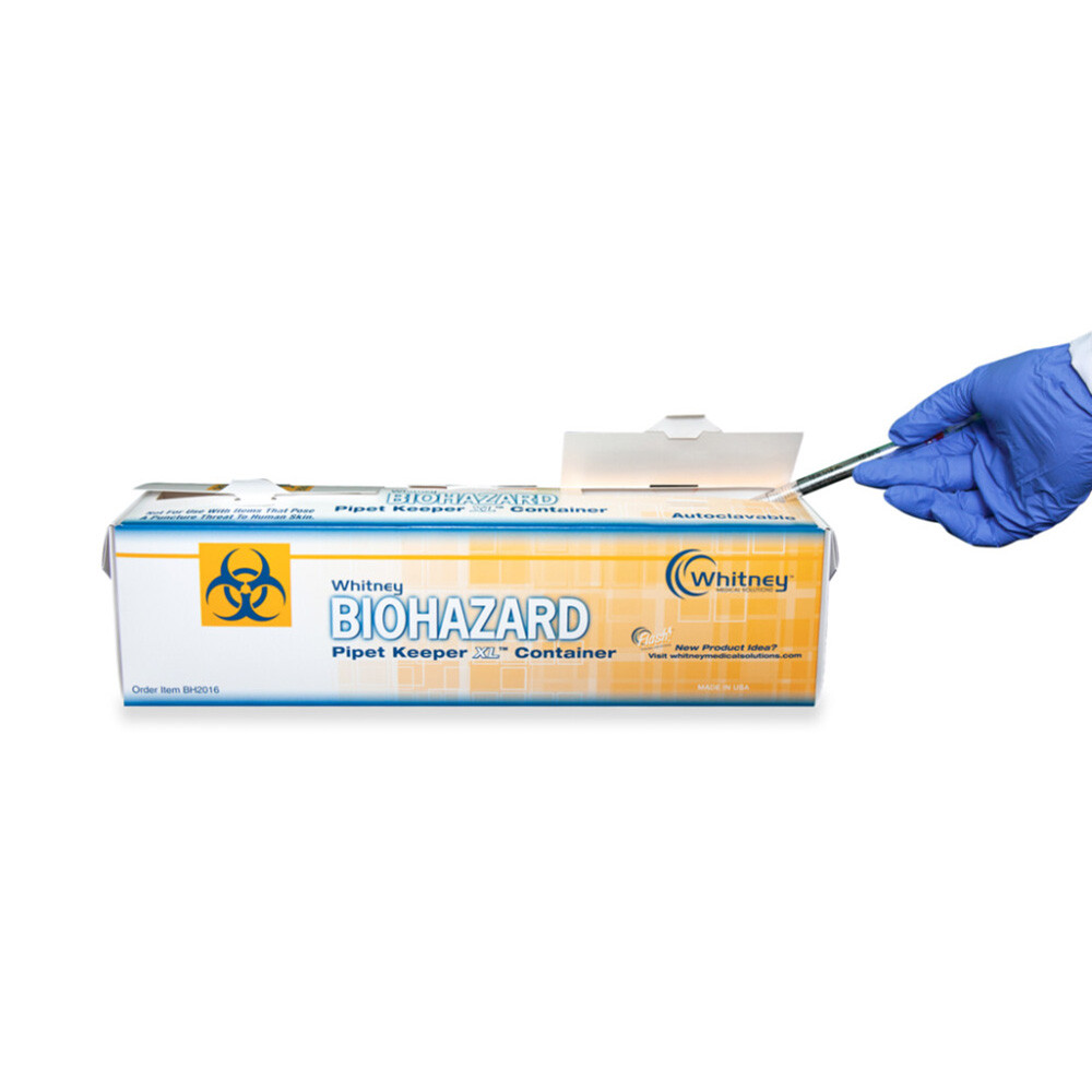 Biohazard Pipet Keeper XL Container, CS 50