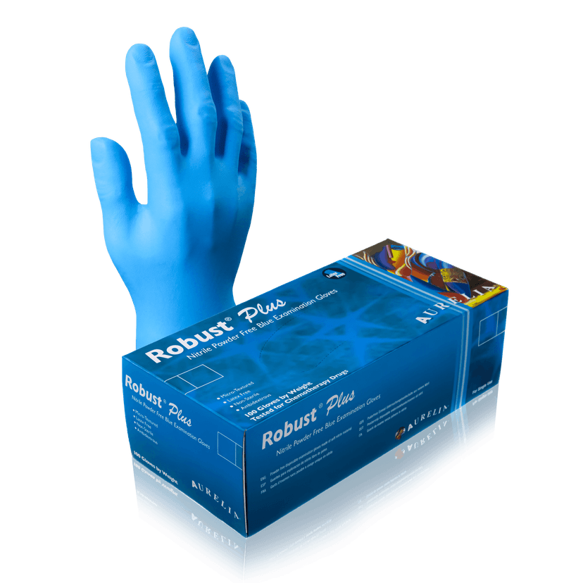 Supermax Aurelia® Robust Plus® Nitrile Gloves Small