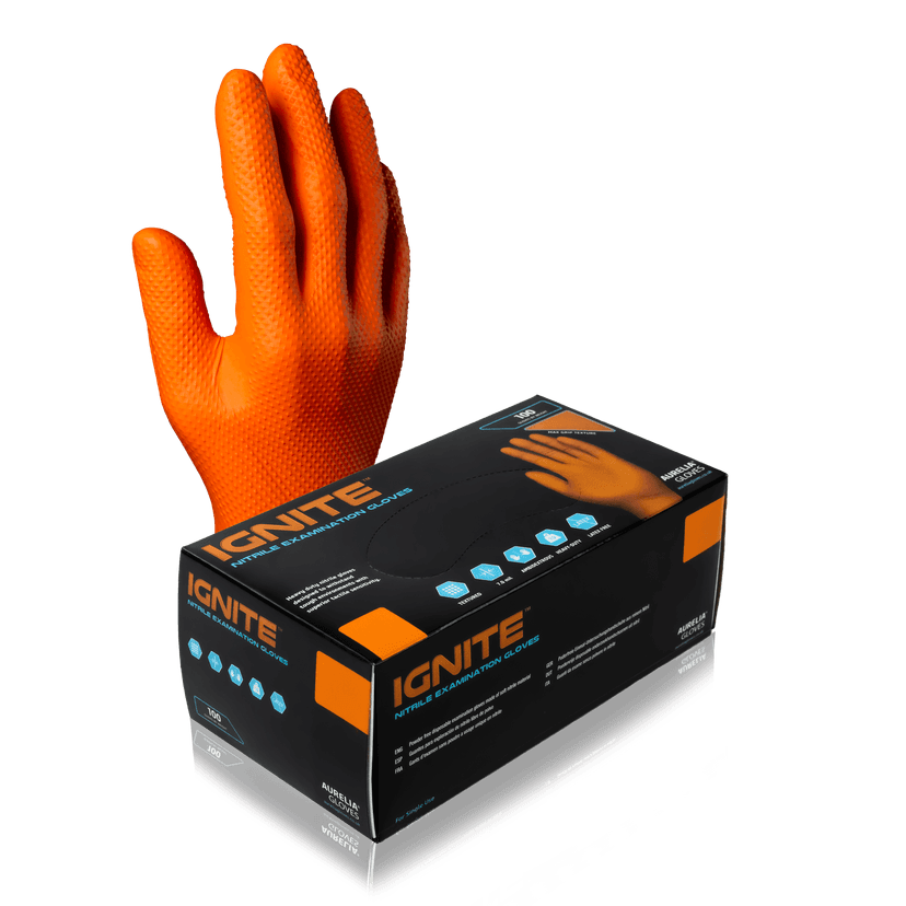 Supermax Aurelia® Ignite® Nitrile Gloves Large