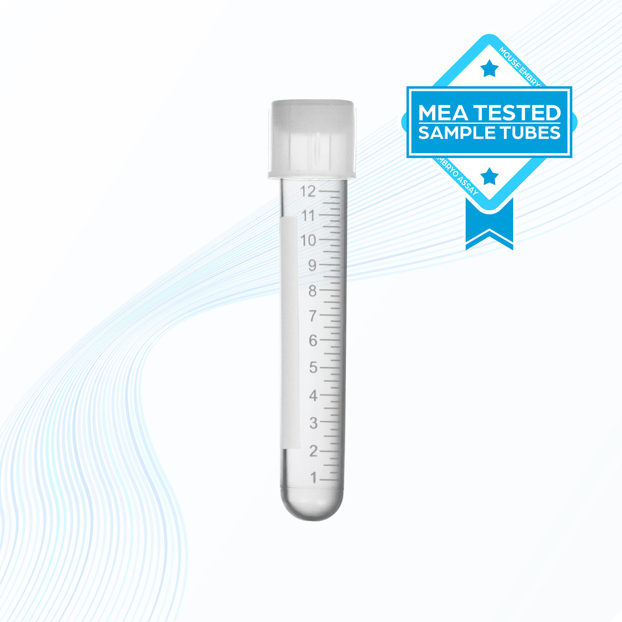 MTC Bio EmbryoGuard™ M6212 MEA Tested 14mL Centrifuge Tubes, Sterile — RNase/DNase/Pyrogen-Free