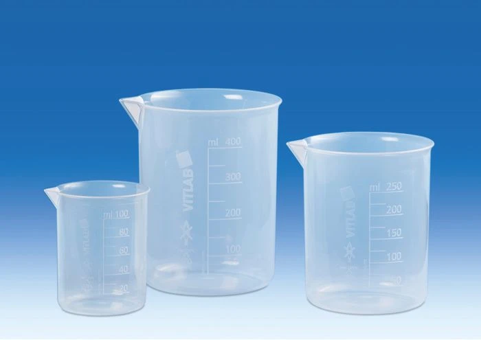 BRAND 610941 Griffin beakers, PP, molded graduations, 250 ml