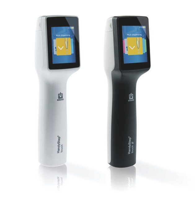 BRAND 705211 HandyStep touch Repetitive Pipette, HandyStep® touch S incl. charging stand
