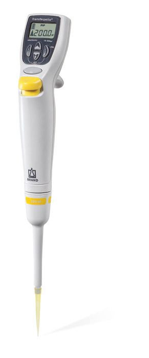 BRAND 705326 Transferpette electronic Single-Channel Electronic Pipette, 50 - 1,000 µl, USA/Japan (100-240 V / 50-60 Hz)
