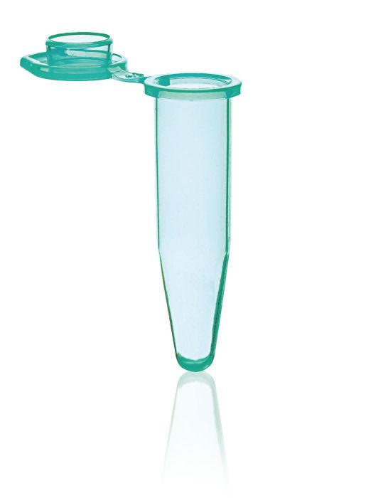 BRAND 781313 PCR Single Tubes, PP, 0.5 ml, green