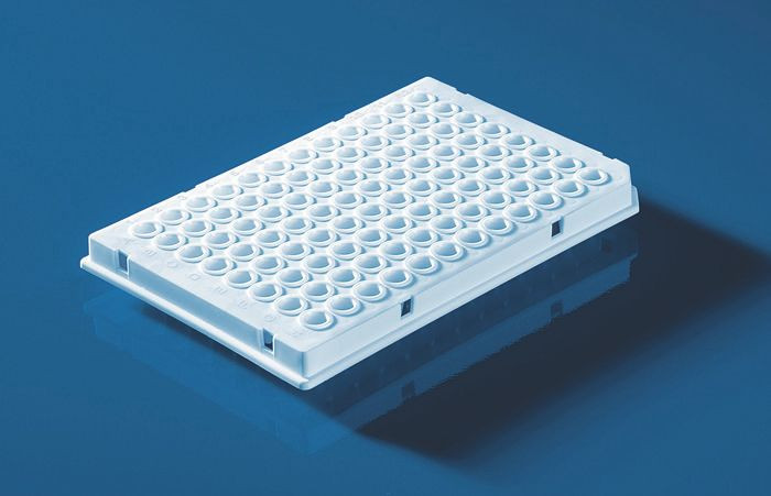 BRAND 781364 PCR plate 96-well, PP, 0.15 ml, Low Profile, white