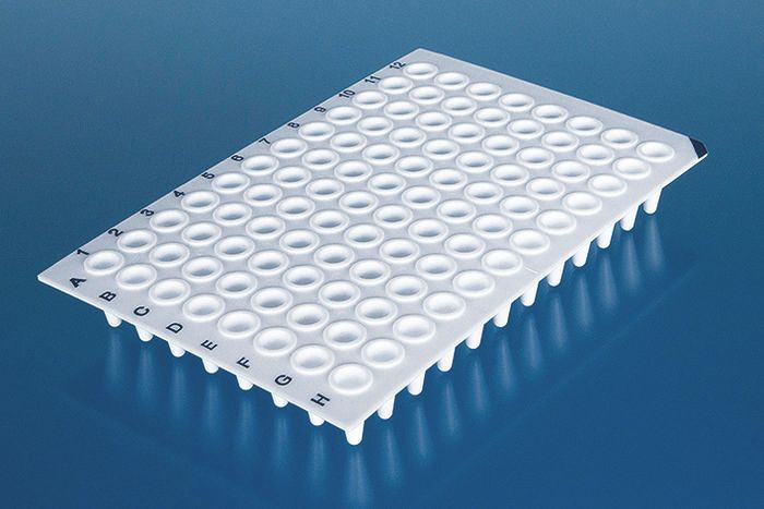 BRAND 781367 PCR plate 96-well, PP, 0.15 ml, Low Profile, white
