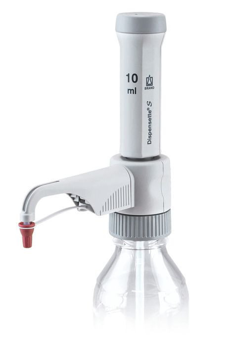 BRAND 4600240 Dispensette S Bottle-Top Dispenser, Fixed-Volume, 10 ml