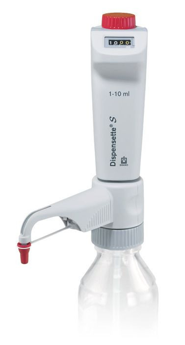 BRAND 4600340 Dispensette S Bottle-Top Dispenser, Digital, 1 ml - 10 ml