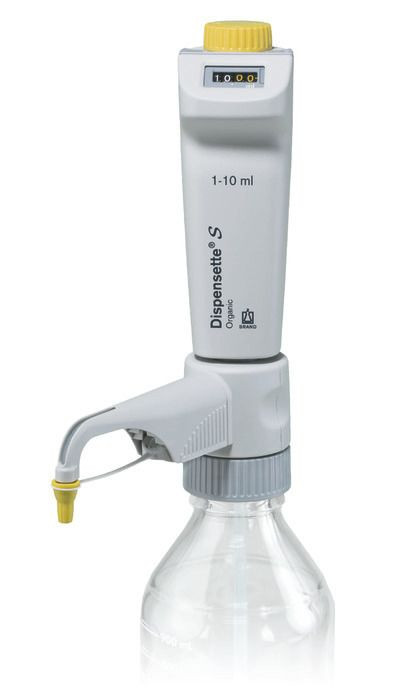BRAND 4630340 Dispensette S Organic Bottle-Top Dispenser, Digital, 1 ml - 10 ml