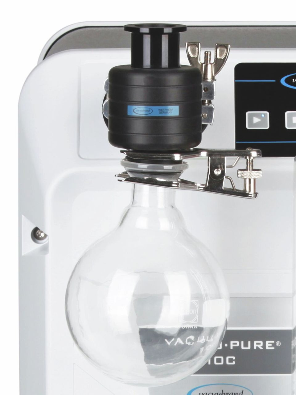 VACUUBRAND 20751802 AK 500 Inlet Separator with 500 ml Round-Bottom Flask, KF DN 25, for VACUU-PURE